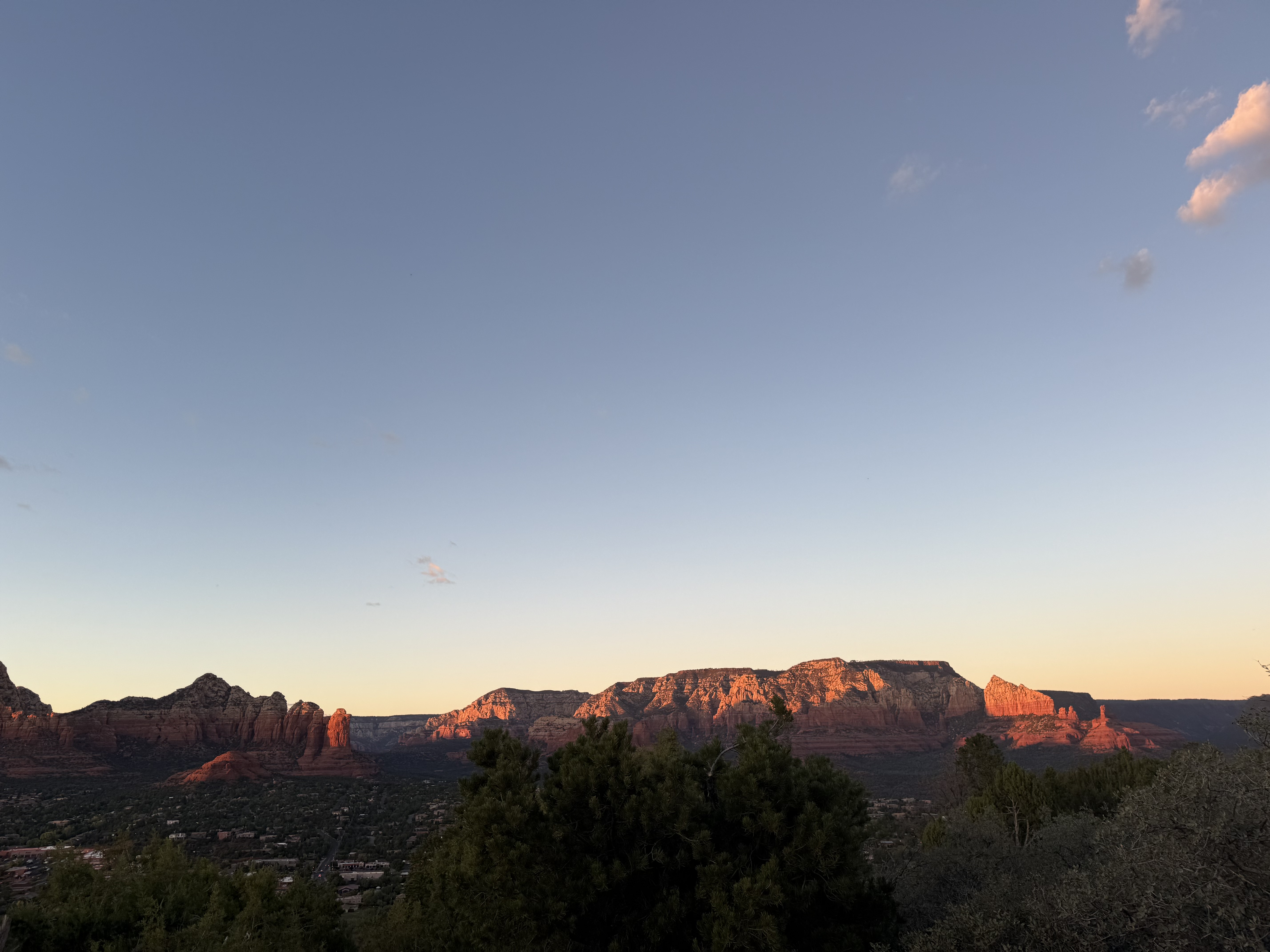 Historic Jerome town with mountain backdrop